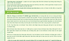 Vietcombank lên tiếng lý giải về chức năng 
