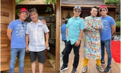 Ca sĩ Đàm Vĩnh Hưng, Hồ Phi Nal tham gia tổng duyệt show áo dài