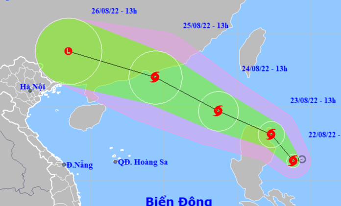 Bão Ma-on giật cấp 10, hướng vào khu vực phía Bắc