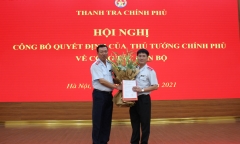 Ông Lê Sỹ Bảy nhận quyết định bổ nhiệm Phó Tổng Thanh tra Chính phủ