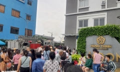 TP.HCM: Cháy căn hộ chung cư, hàng trăm người ôm đồ đạc tháo chạy