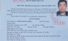 Truy nã đặc biệt toàn quốc Trần Đăng Khoa