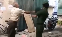 Cụ ông dùng mũ cối đánh trung uý công an bị phạt 2 triệu đồng