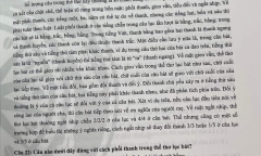 Đề thi năng lực tiếng Việt dành cho sinh viên Trung Quốc khiến người Việt cũng phải lúng túng
