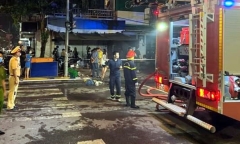 Cháy dãy nhà ở Móng Cái gây thiệt hại lớn về tài sản