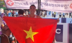 SEA Games 32: Phạm Tiến Sản giành HCV ở nội dung Duathlon