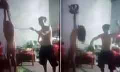 Cha trói tay, treo con gái lên trần nhà ở Hà Tĩnh: Thường xuyên đánh con khi say rượu