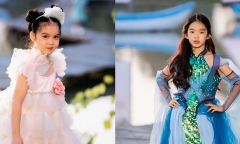 Con gái MC Diễm Quỳnh và Xuân Lan tự tin sải bước trên sàn catwalk