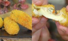 Món ngon mỗi ngày: Bật mí cách làm bánh gà phô mai giòn rụm, thơm ngon