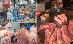 Cận Tết Nguyên đán, giá thịt heo bắt đầu tăng