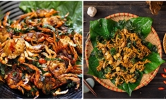 Cách làm món cua đồng rang lá lốt chuẩn đặc sản Ninh Bình