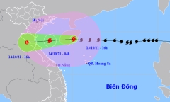 Bão số 8 giật cấp 12, dự báo đổ bộ vào khu vực từ Thanh Hóa đến Quảng Bình
