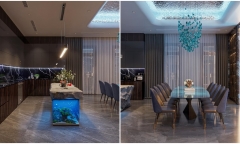 Hé lộ không gian bếp ấm cúng, hiện đại trong tổ ấm của Phương Oanh và Shark Bình