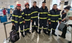 5 cán bộ Công an TP.HCM tham gia đoàn cứu hộ thảm họa động đất Thổ Nhĩ Kỳ