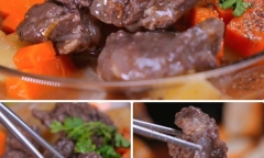Cách nấu bò sốt vang khoai tây cà rốt thơm ngon hấp dẫn đến miếng cuối cùng