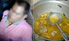 Người đàn ông nằm bất tỉnh trên sàn nhà, nguyên nhân vì không thích ăn món vợ nấu