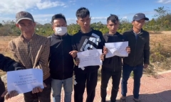 Bắt nóng 6 đối tượng cắt trộm hàng trăm mét dây cáp ngầm ở bờ sông tại Quảng Ngãi