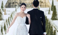 Hé lộ bó hoa cưới đắt đỏ Midu dùng trong ngày trọng đại