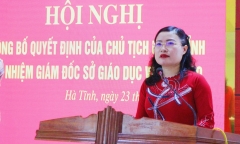 Nữ Bí thư Huyện ủy giữ chức Giám đốc Sở GD&ĐT Hà Tĩnh 