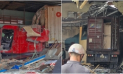 Vụ container lao vào loạt nhà dân, 3 người tử vong: Tạm giữ tài xế