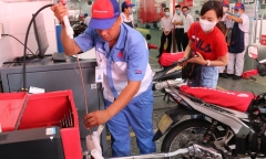 Mô tô, xe gắn máy sử dụng trên 5 năm sẽ phải kiểm định khí thải định kỳ