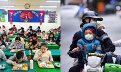 Hà Nội rét hại dưới 10 độ C, phụ huynh vẫn muốn cho con đến trường thay vì học trực tuyến
