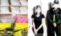 Bình Phước: Bắt nữ chủ cơ sở massage tàng trữ gần 1,4 kg ma túy cùng súng đạn