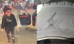Tạm giữ hình sự tài xế xe ô tô cầm dao chém rách lốp xe buýt