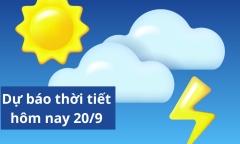 Tin tức dự báo thời tiết hôm nay 20/9: Hà Nội ban ngày nắng, chỉ số tia UV mức nguy hại