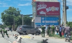 Va chạm với xe ô tô cùng chiều, nữ công nhân tử vong thương tâm
