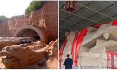 Đang xúc cát để sửa nhà, người nông dân bất ngờ đào trúng một vật thể lạ