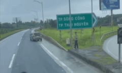 Lùi xe trên cao tốc ở Thái Nguyên, nữ tài xế bị phạt 35 triệu đồng