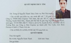 Truy tìm một trưởng bưu cục ở Bình Dương ôm tiền công ty bỏ trốn