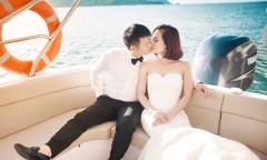 Trọn bộ ảnh cưới lãng mạn của Văn Quyến và nửa kia xinh đẹp
