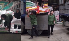 Những lời tâm sự của bà bầu 8 tháng tại Cao Bằng khệ nệ vác cả tấn hàng