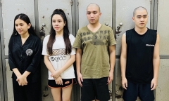 Khởi tố nhóm nam nữ mở tiệc ma tuý 