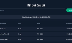 Đấu giá biển số xe phiên chiều 21/9: Hơn 1,3 tỷ đồng cho biển 
