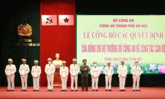 Bộ Công an điều động, bổ nhiệm 10 nhân sự chủ chốt tại Hà Nội