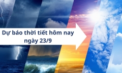 Tin tức dự báo thời tiết hôm nay 23/9: Hà Nội nắng nóng, Đà Nẵng và TP.HCM chiều tối có mưa