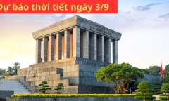 Tin tức dự báo thời tiết hôm nay 3/9: Hà Nội ban ngày nắng nóng, đêm đón mưa