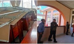 Trần la phông bất ngờ bị sập tại một trường học ở Đà Lạt, hiệu trưởng khẳng định