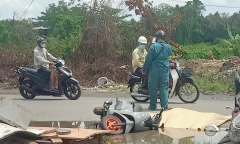 Tránh vũng nước, hai mẹ con gặp nạn thương tâm khi đi khám bệnh về