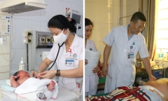 Hà Tĩnh: Mổ đẻ thành công, bé trai sơ sinh nặng 6,1kg