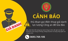 Công an Hậu Giang cảnh báo tình trạng mạo danh lãnh đạo Công an tỉnh