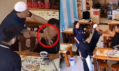 Chủ quán có hành động ném đĩa mỳ vào mặt khách và màn 