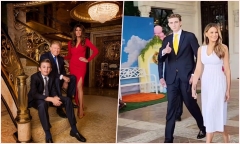 Cậu út Barron Trump điển trai như tài tử, chiều cao cực ấn tượng ở tuổi 18 