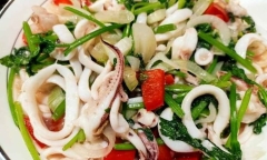 Công thức làm món mực xào cần tây