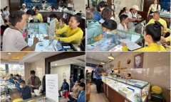 Giá vàng tăng lên 87,5 triệu đồng, mỗi khách chỉ mua 3 chỉ nhẫn 1 ngày