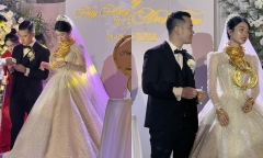 Cô dâu Hà Tĩnh gây sốt khi đeo 30 kiềng vàng trong ngày cưới, hé lộ chuyện tình yêu bên xứ người