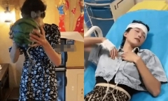 Cô gái nhập viện vì chấn động não sau màn 